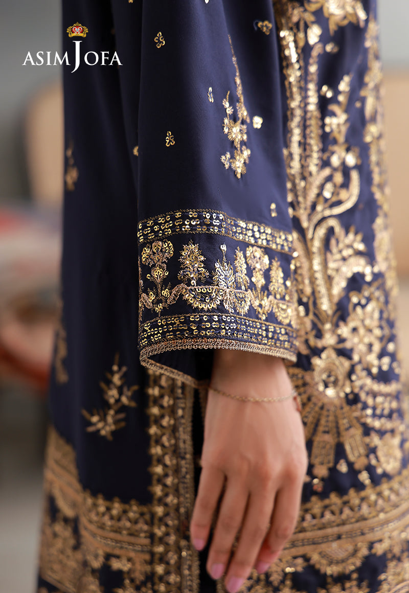 AJLPN-04 Embroidered Poly Silk Stitched 2pcs