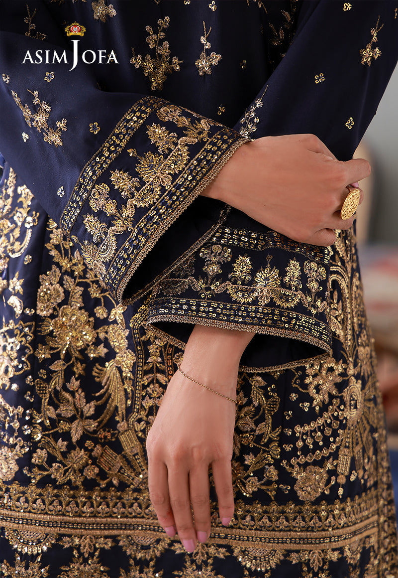AJLPN-04 Embroidered Poly Silk Stitched 2pcs