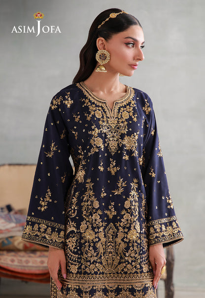AJLPN-04 Embroidered Poly Silk Stitched 2pcs