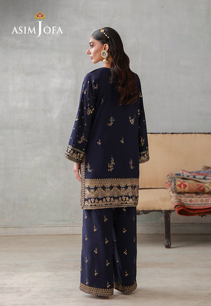 AJLPN-04 Embroidered Poly Silk Stitched 2pcs