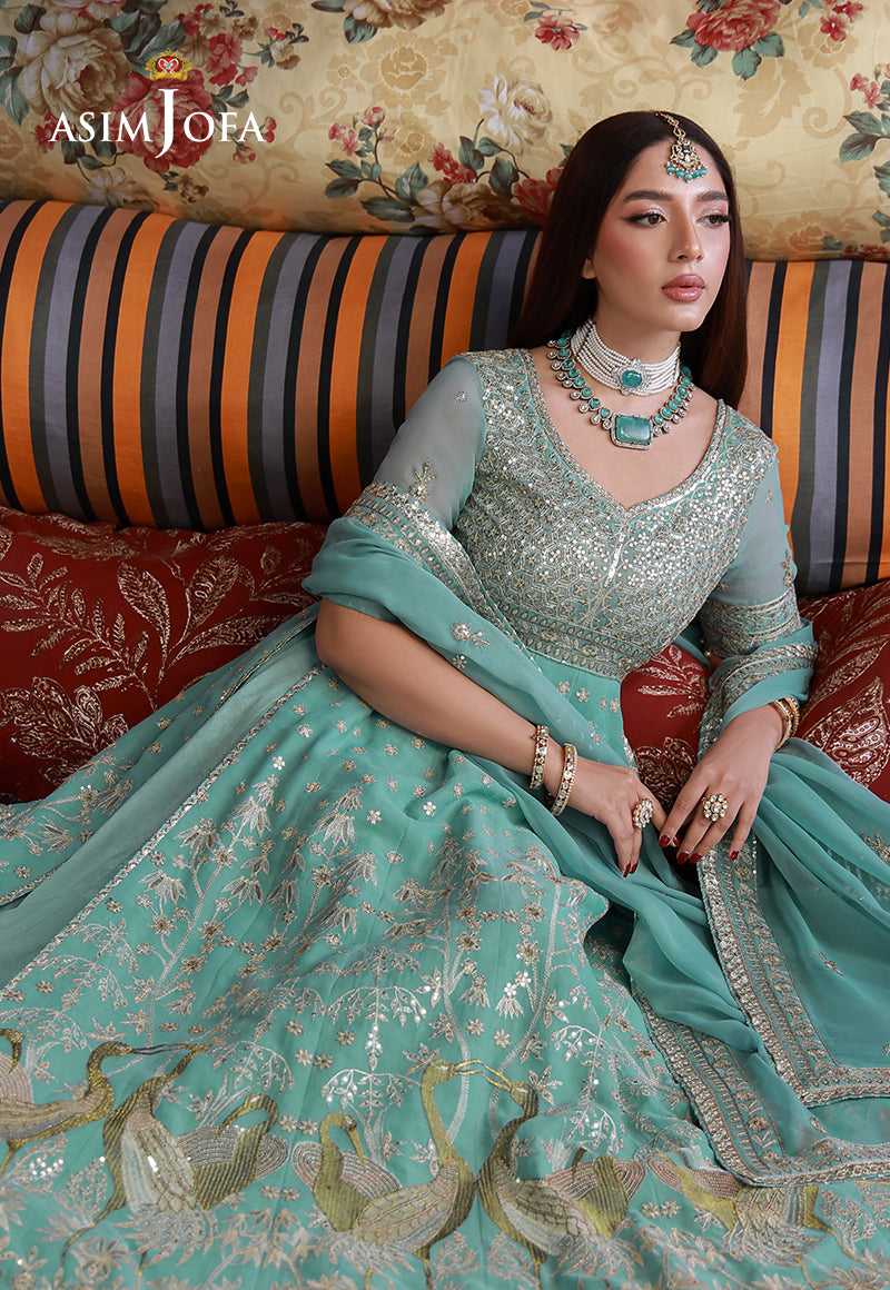 AJULN-04 Embroidered Chiffon Unstitched 3 Pcs