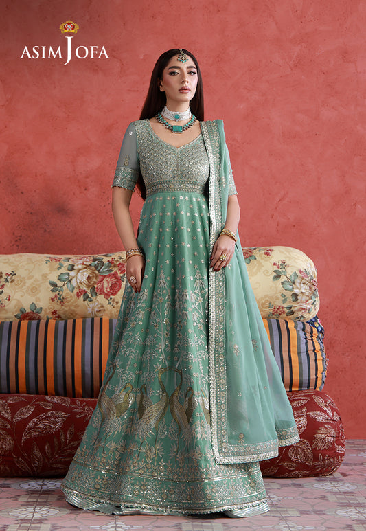 AJULN-04 Embroidered Chiffon Unstitched 3 Pcs