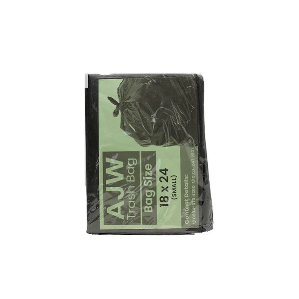 Ajw Garbage Bag 18x24 Pack Black 1kg