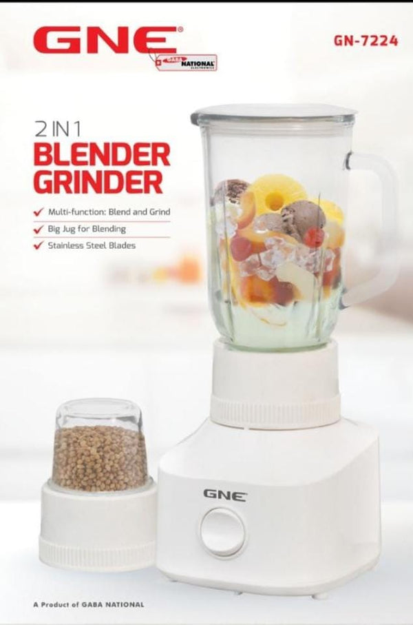 Gaba National 2 in 1  Blender & Grinder (GN-7224)