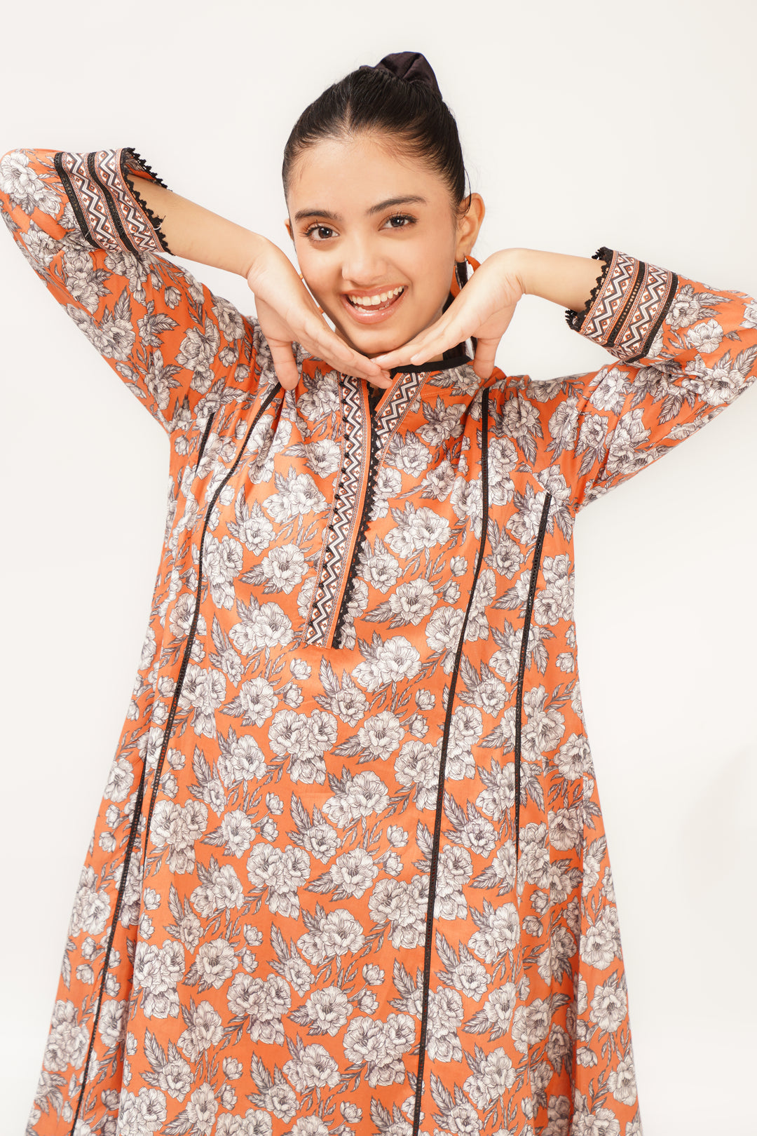 2pcs Suit in Sunrise Orange SKU: ALPRTW-008