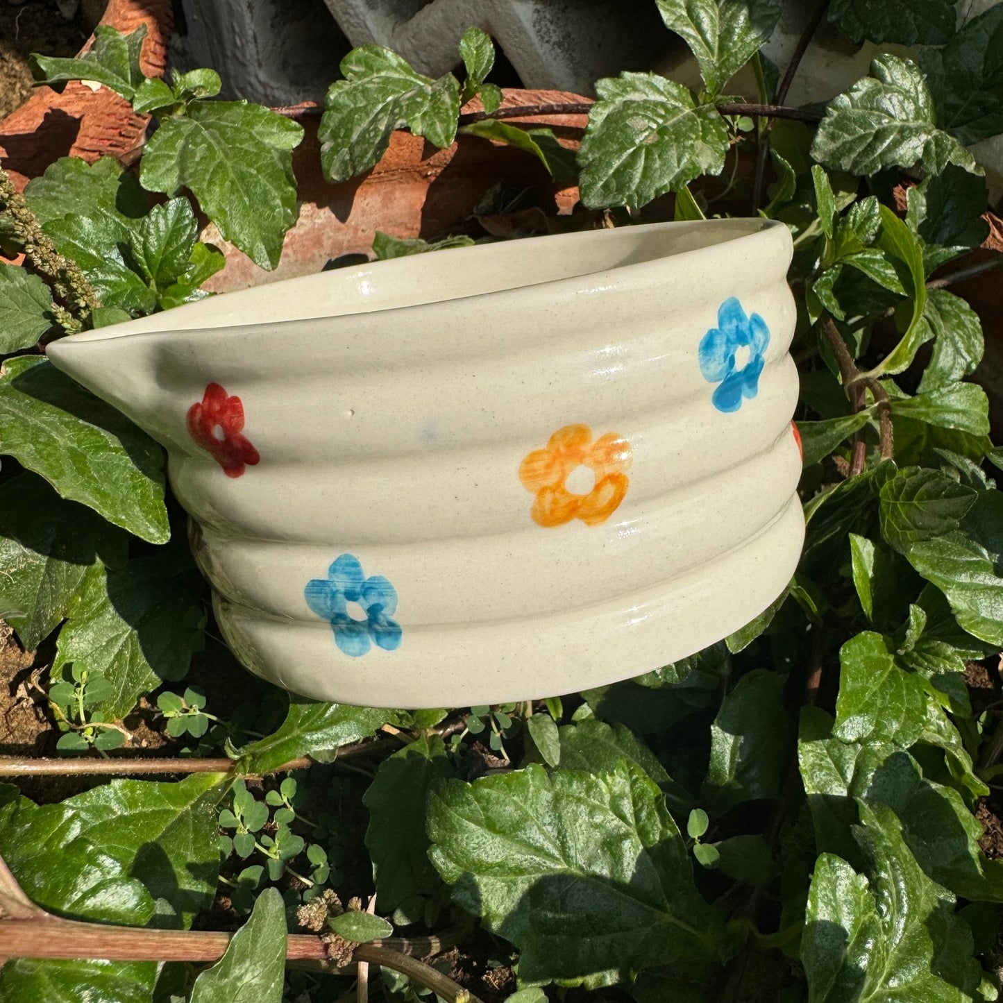 Tiny Flowers Matcha Bowl