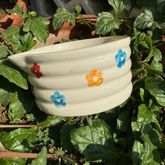 Tiny Flowers Matcha Bowl