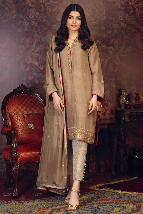 Arzish By Zaaviay Stitched Pareesa (Three Piece)