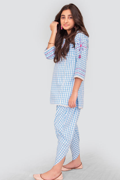 2 pc Yarn Dyed Kurti Suit WEMB-001