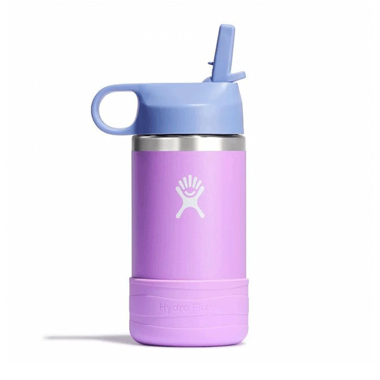 12 OZ KIDS WIDE MOUTH STRAW CAP AND BOOT