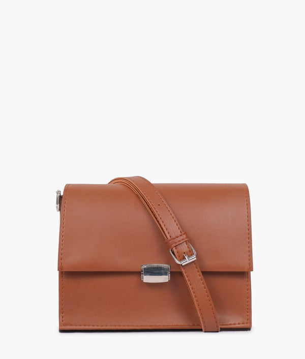 RTW Creation - Brown top-handle mini cross-body bag