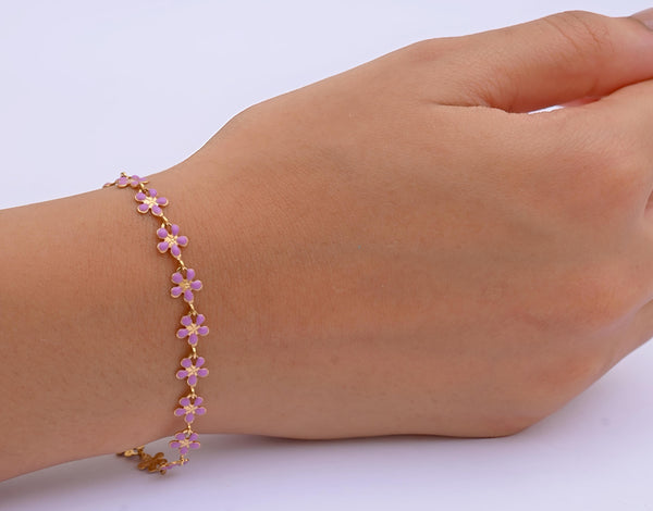 Blossom Trails Bracelet Purple