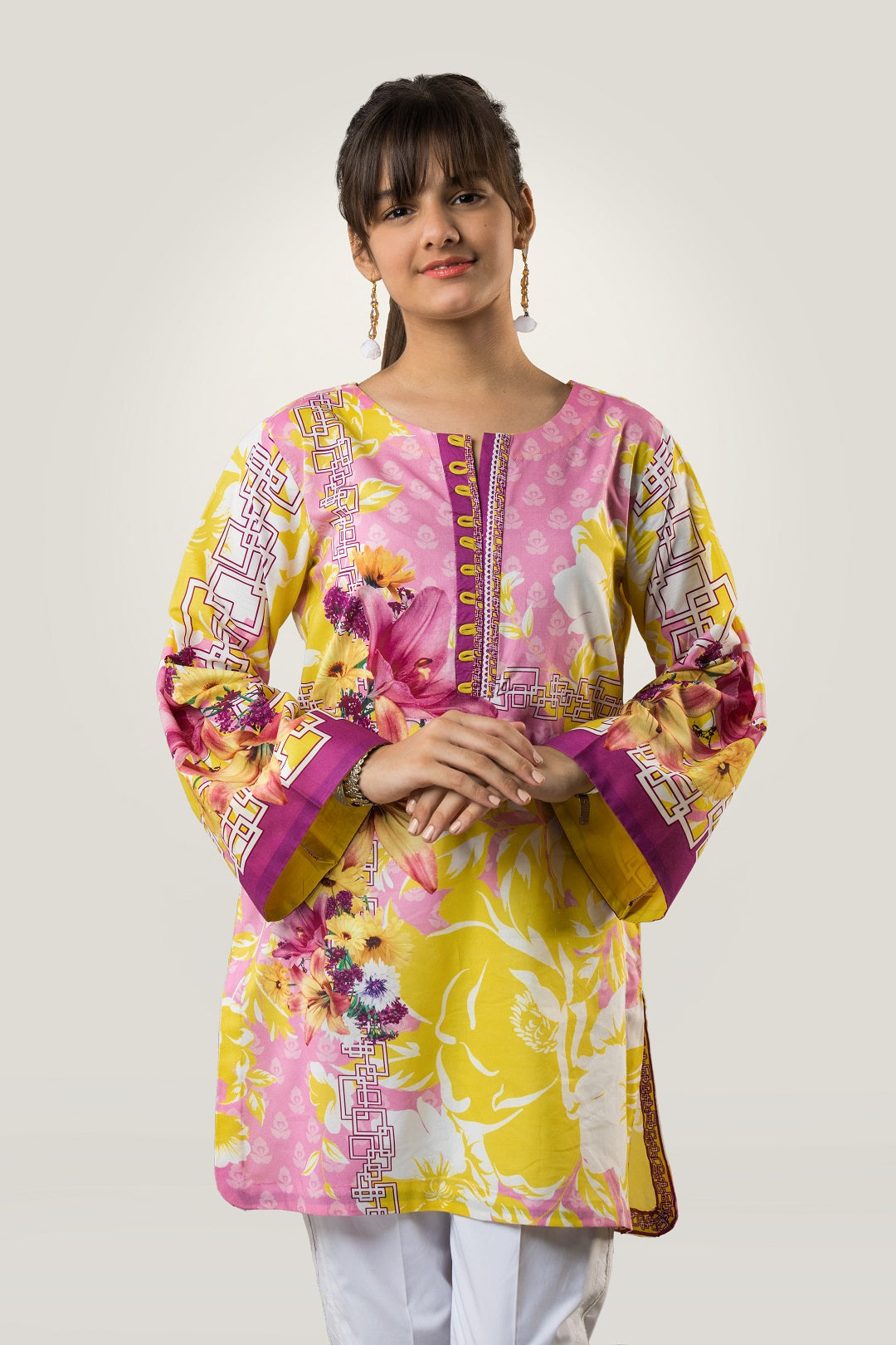 PRST-063 Digital Printed Lawn Shirt & Cotton Trouser