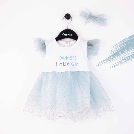 Baby Girl 2 Piece Toto Frock Blue Little Girl