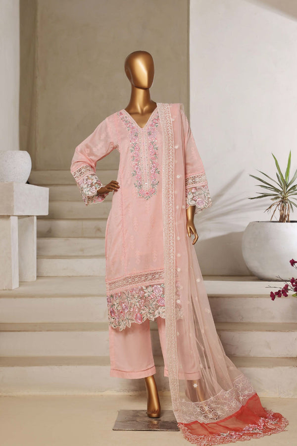 Sada Bahar Stitched 3 Piece Luxury Jacquard Collection'2025-JC-3-Pink