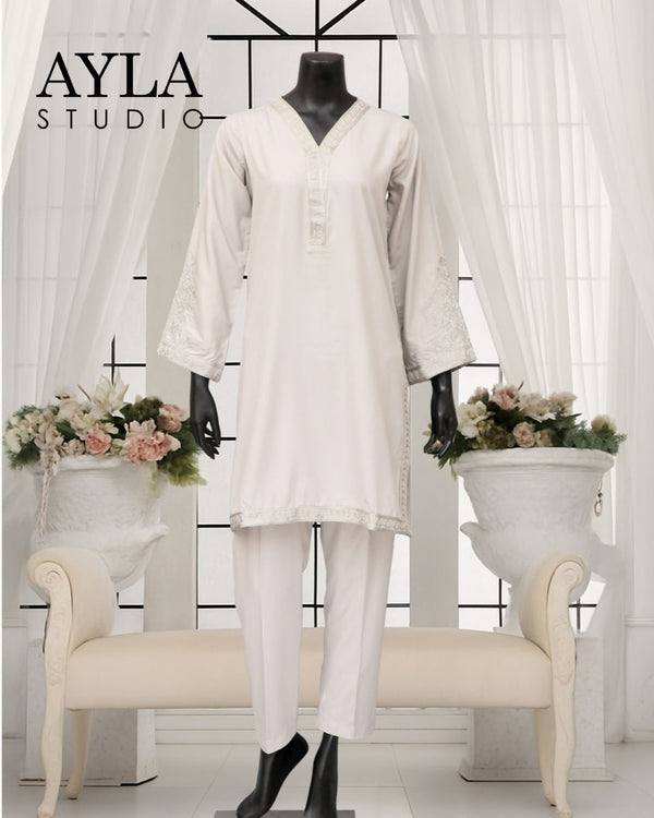 Noor E Rang by Ayla Studio Stitched 2 Piece Summer Collection'2025-Raat Ki Roshi