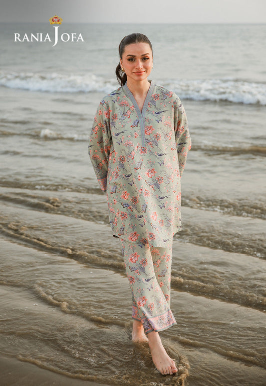 RARE-10 STITCHED PRINTED LAWN 2 PCS