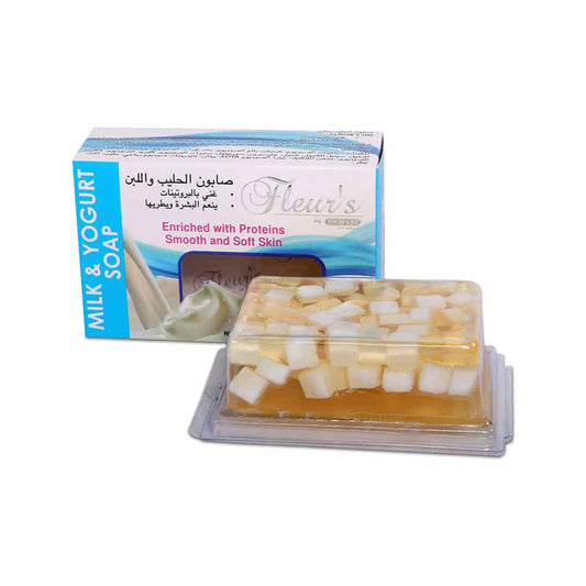 Fleurs Transparent Soap - Milk & Yogurt