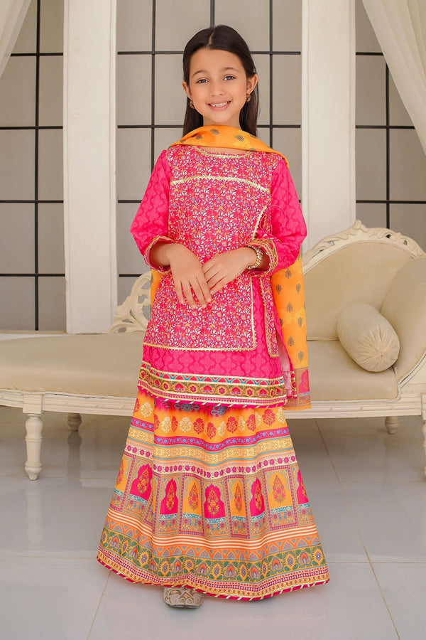 Ochre Clothing Toddlers Eastern Swiss Lawn Digital Printed 3 Pc Suit
