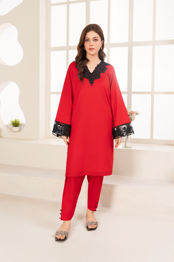 La Rosaa Stitched 2 Piece Summer Collection-Tulip 2Pc