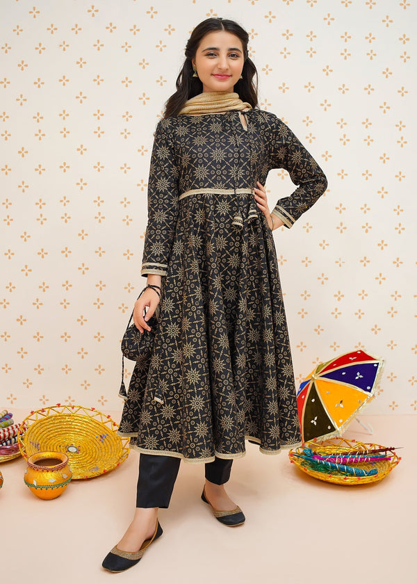 Modest Stitched 3 Piece Cotton Summer Kids Collection'2025-Noor-e-Siyah