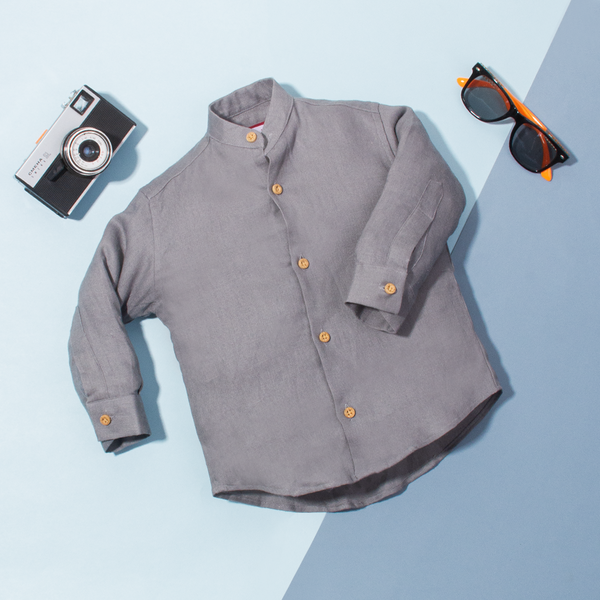 Tomo Wear Baby Boy Grey Shirt