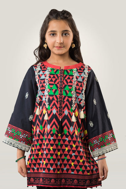 PRST-054 Embroidered Digital Printed Lawn Shirt & Cotton Trouser