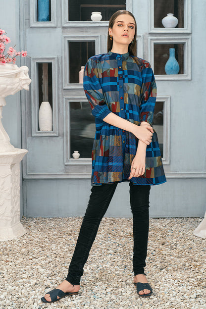 Printed Western Top Frock FRK-072
