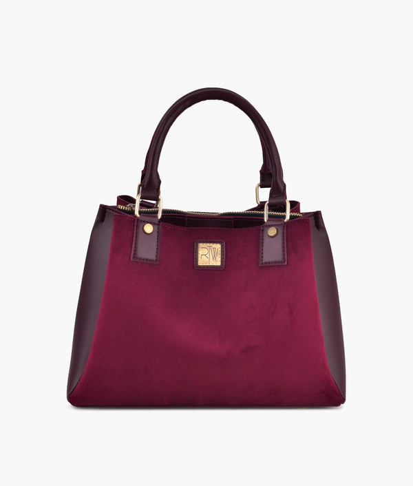 RTW Creation - Burgundy suede mini bag