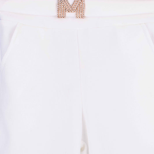 Baby Girl M Fancy Clip White Flapper