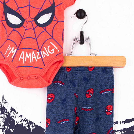 Baby Boy 3 Piece set Spider Print