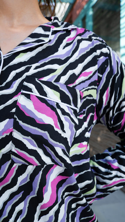 Multi Zebra PJ Set