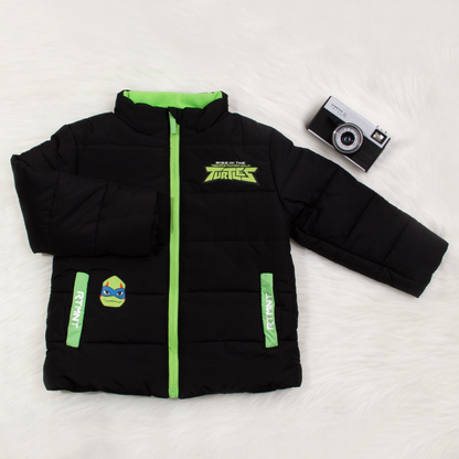Turtles Boys Black Parachute Jacket