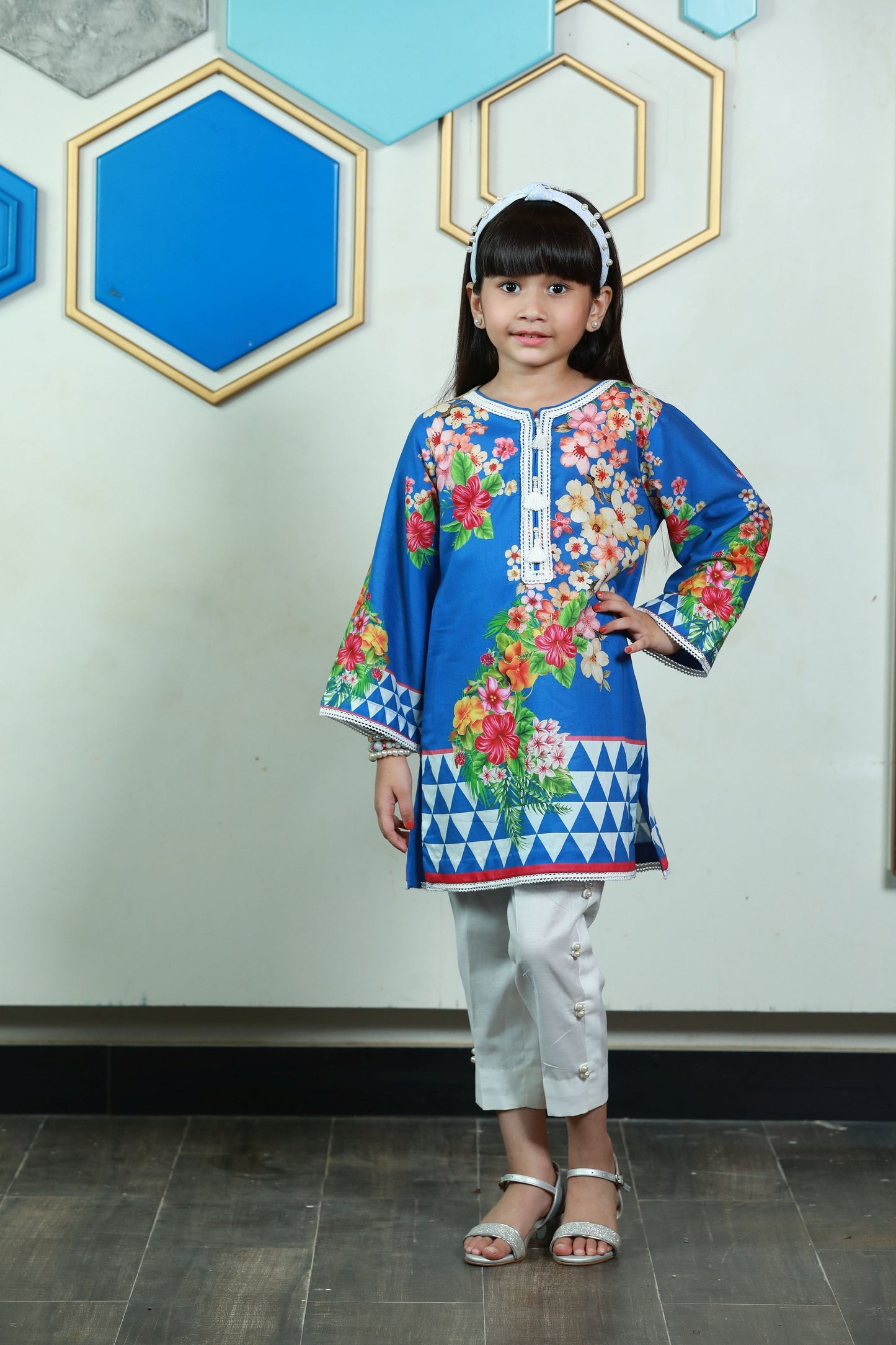 PRST-058 Digital Printed Lawn Shirt & Cotton Trouser