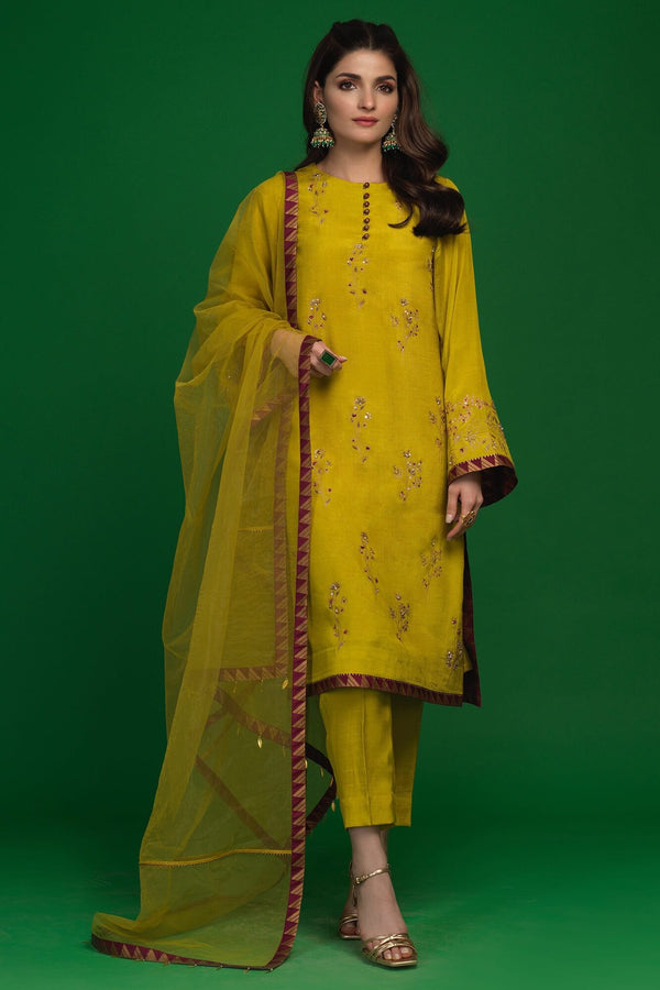 Udaan By Zaaviay Stitched Dhanak (Three Piece)