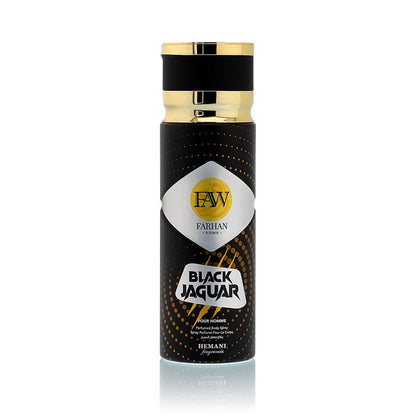 FAW Black Jaguar Body Spray for Men 200ml