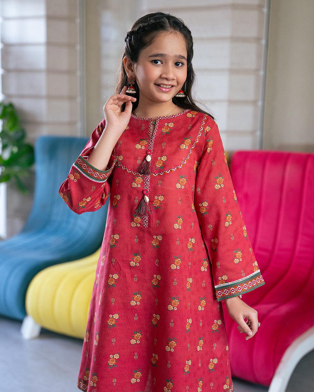 K-ALPRTW-025,   ALL OVER PRINTED SHIRT AND PLAZZO
