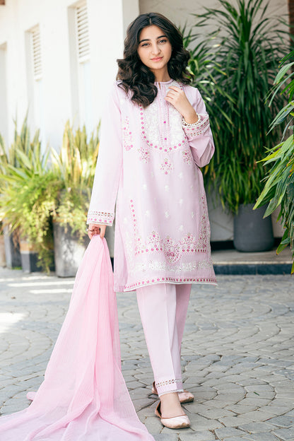 Cotton Lawn Fabric EMBROIDERED 3 PCS SUIT SKU: TSFC-003