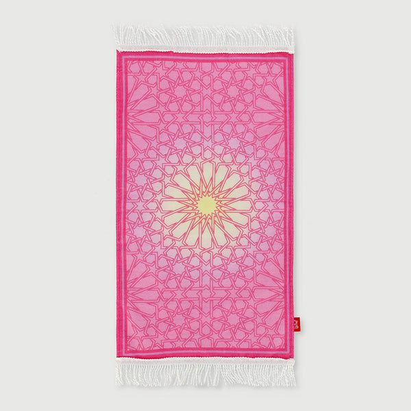 Prayer Mat Digital Print Pink Flower