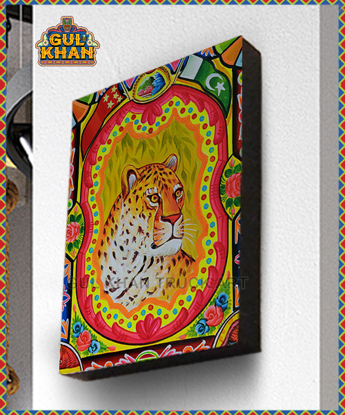 Printed Wall Frame Cheetah Design