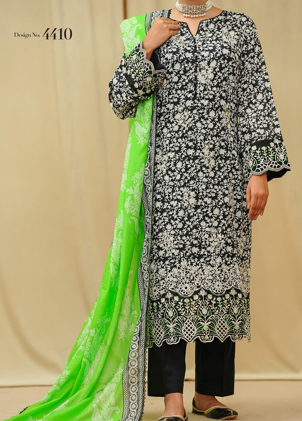 Sufina's By VS Textile Embroidered Lawn 3 Piece Unstitched Suit VS25SELV2 D-4410