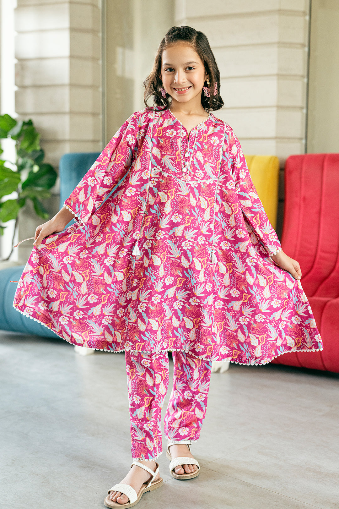 K-ALPRTW-045, POLI LAWN CO-ORD SET