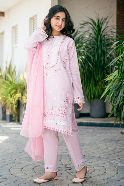 Cotton Lawn Fabric EMBROIDERED 3 PCS SUIT SKU: TSFC-003