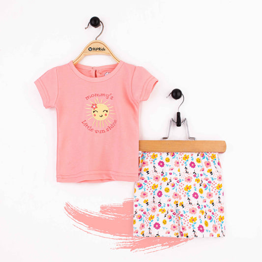 Baby Girl 2 Piece Peach Little Sunshine