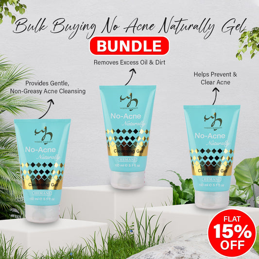 Pack of 3 No Acne Naturally Cleansing Gel