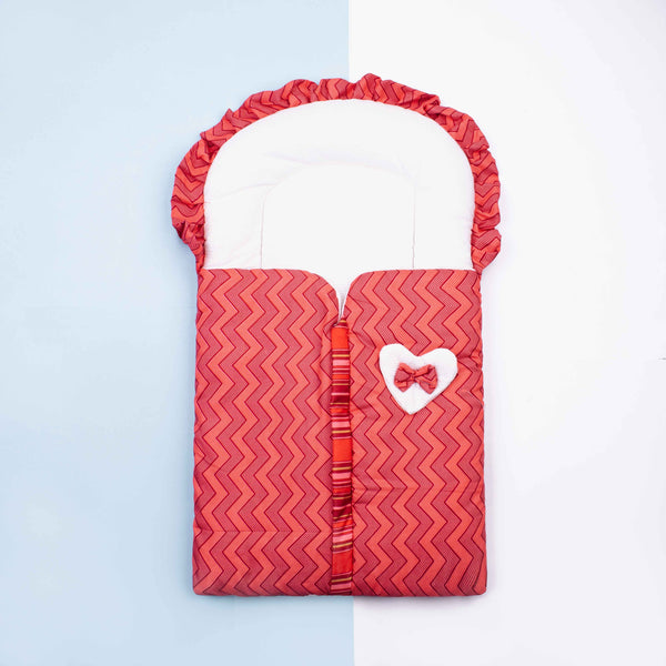 Baby Girl Red Heart Bow Carry nest