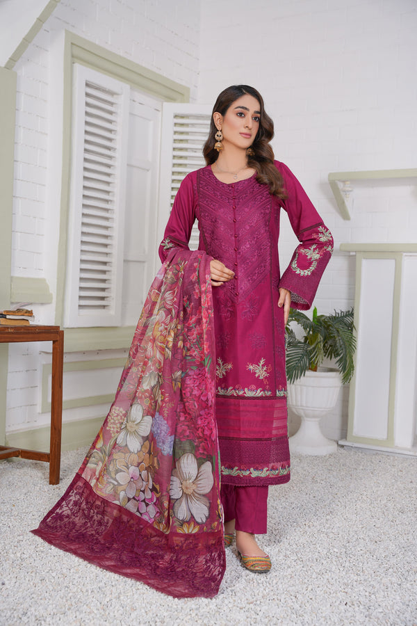Threads & Weaves 3 PC PRET Luxury Embroidered-06