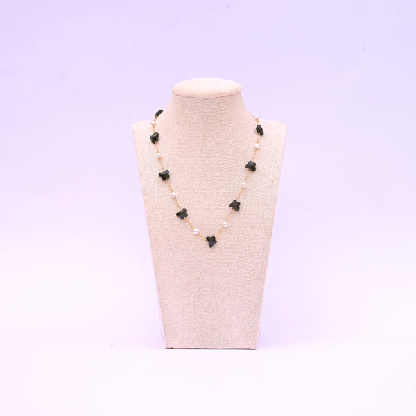 Butterfly Kisses Necklace Blue