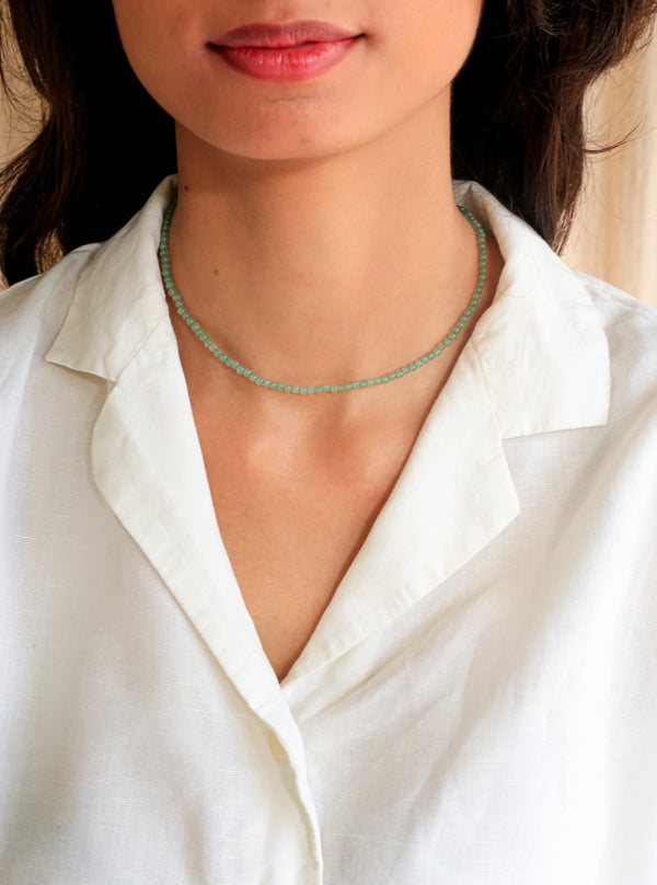 The Timeless Stone Necklace Green