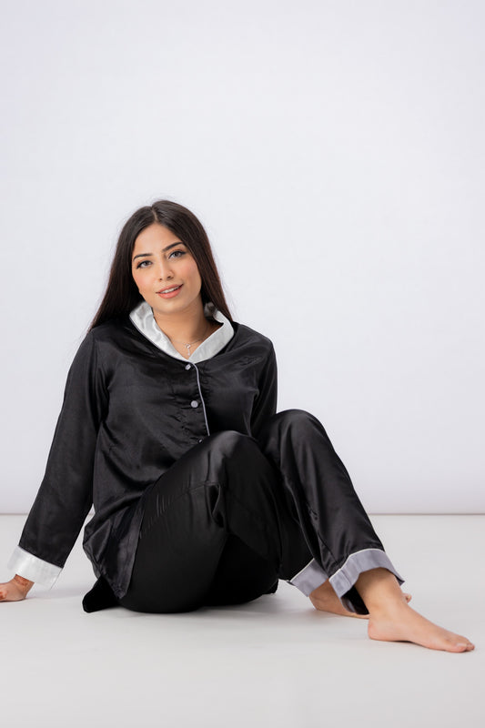 Valerie Women PJ Set 2pc-VL-SHLPJ01-BK
